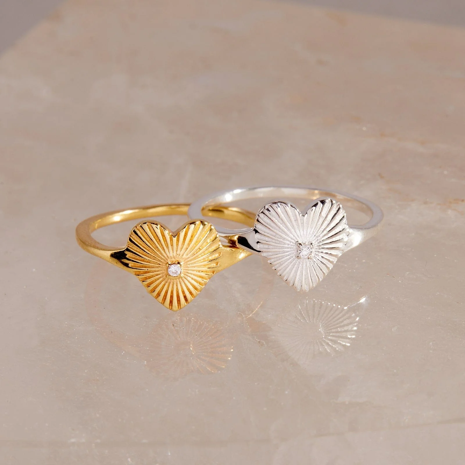 Sunburst Heart Ring - Image 5