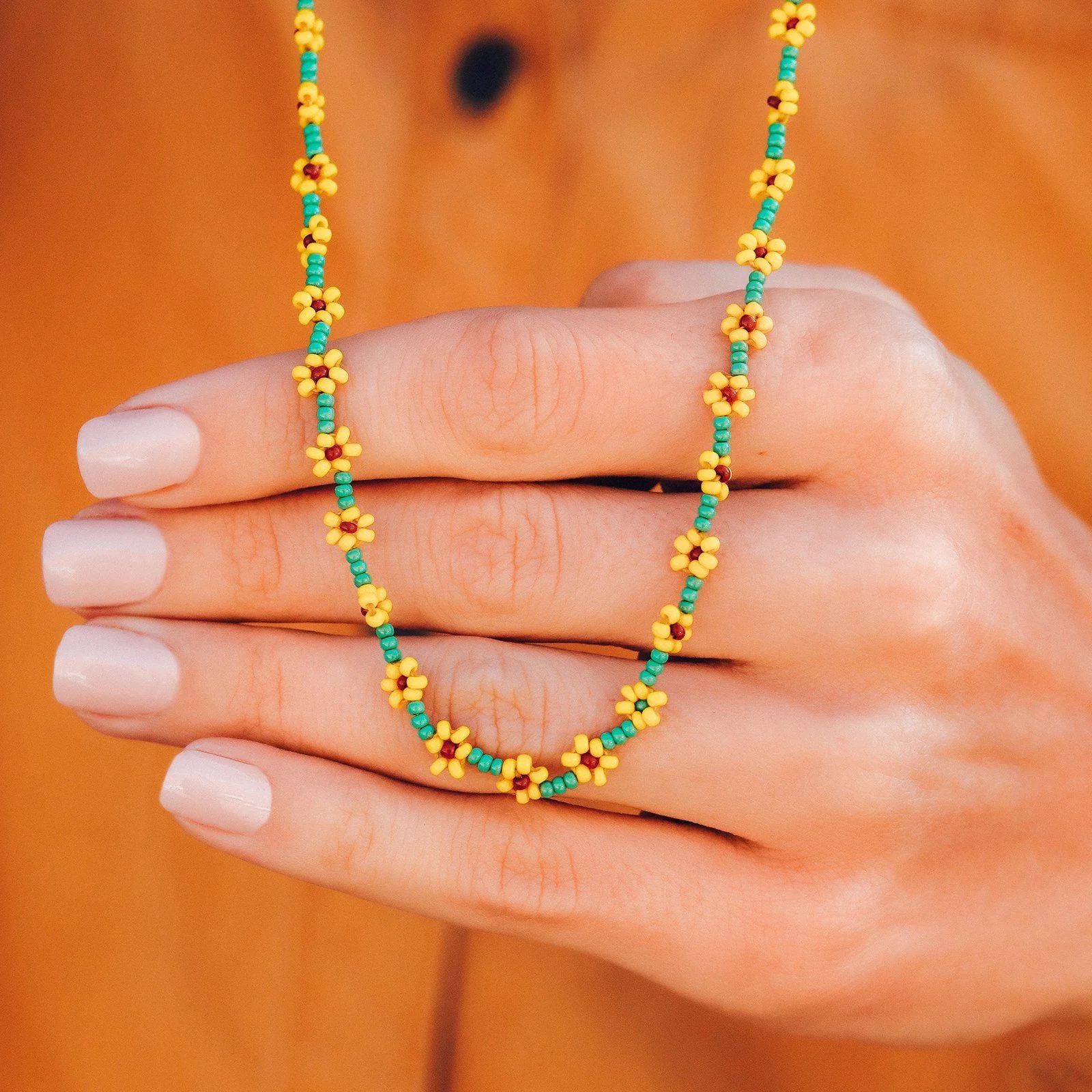 Sunflower Seed Bead Choker - Image 4