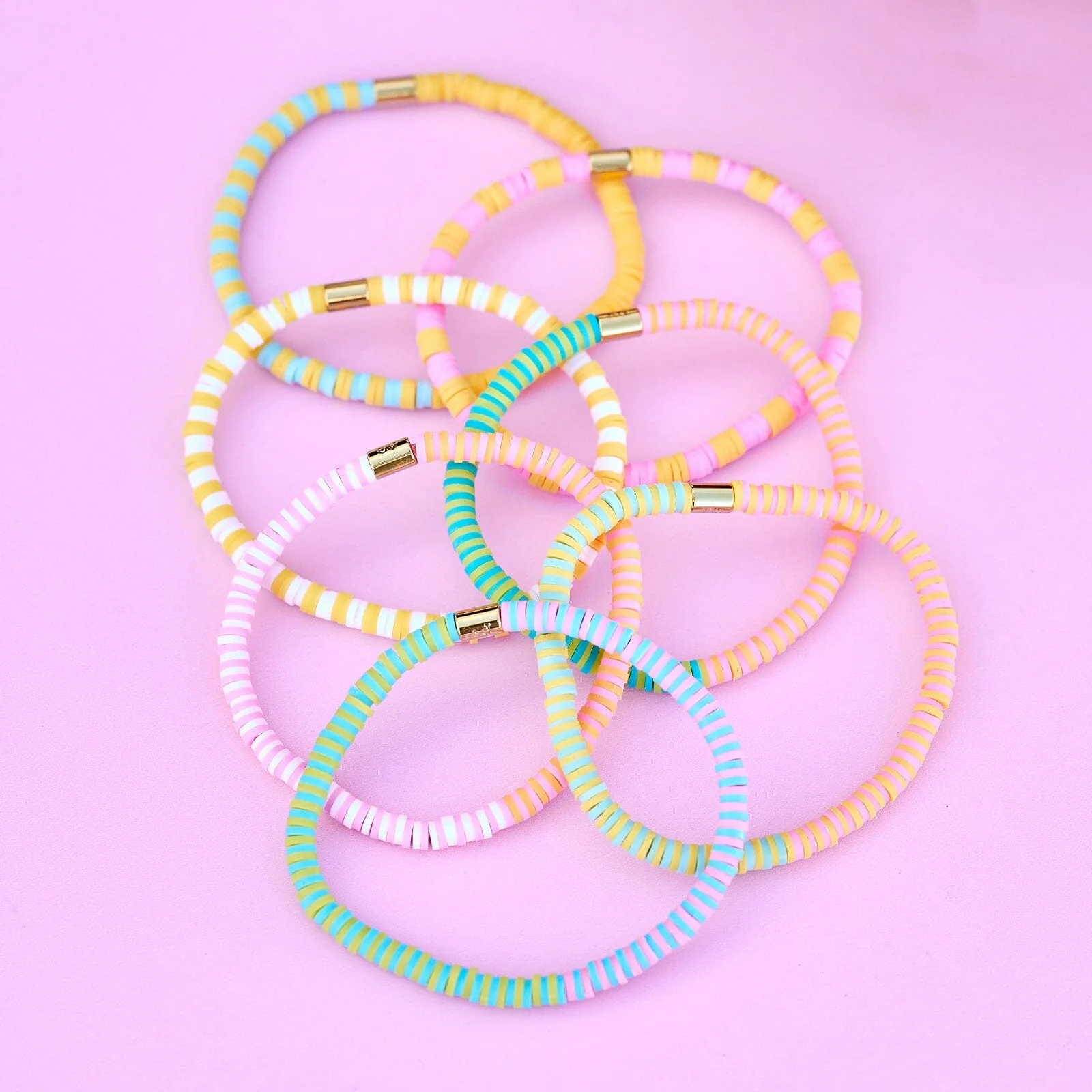 Sunset Beach Stretch Bracelet Set of 8 - Image 4