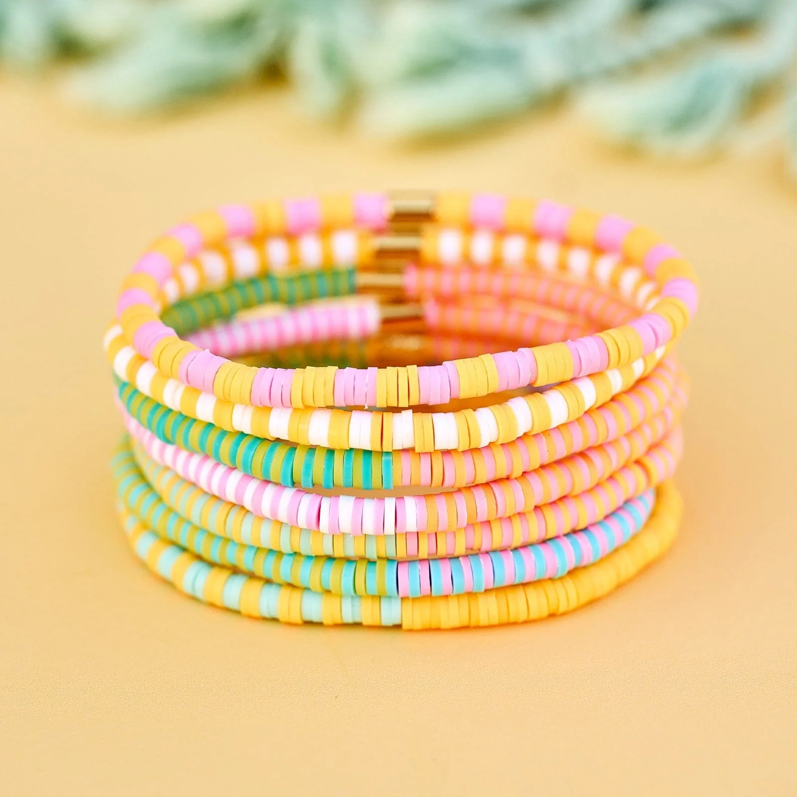Sunset Beach Stretch Bracelet Set of 8 - Image 8