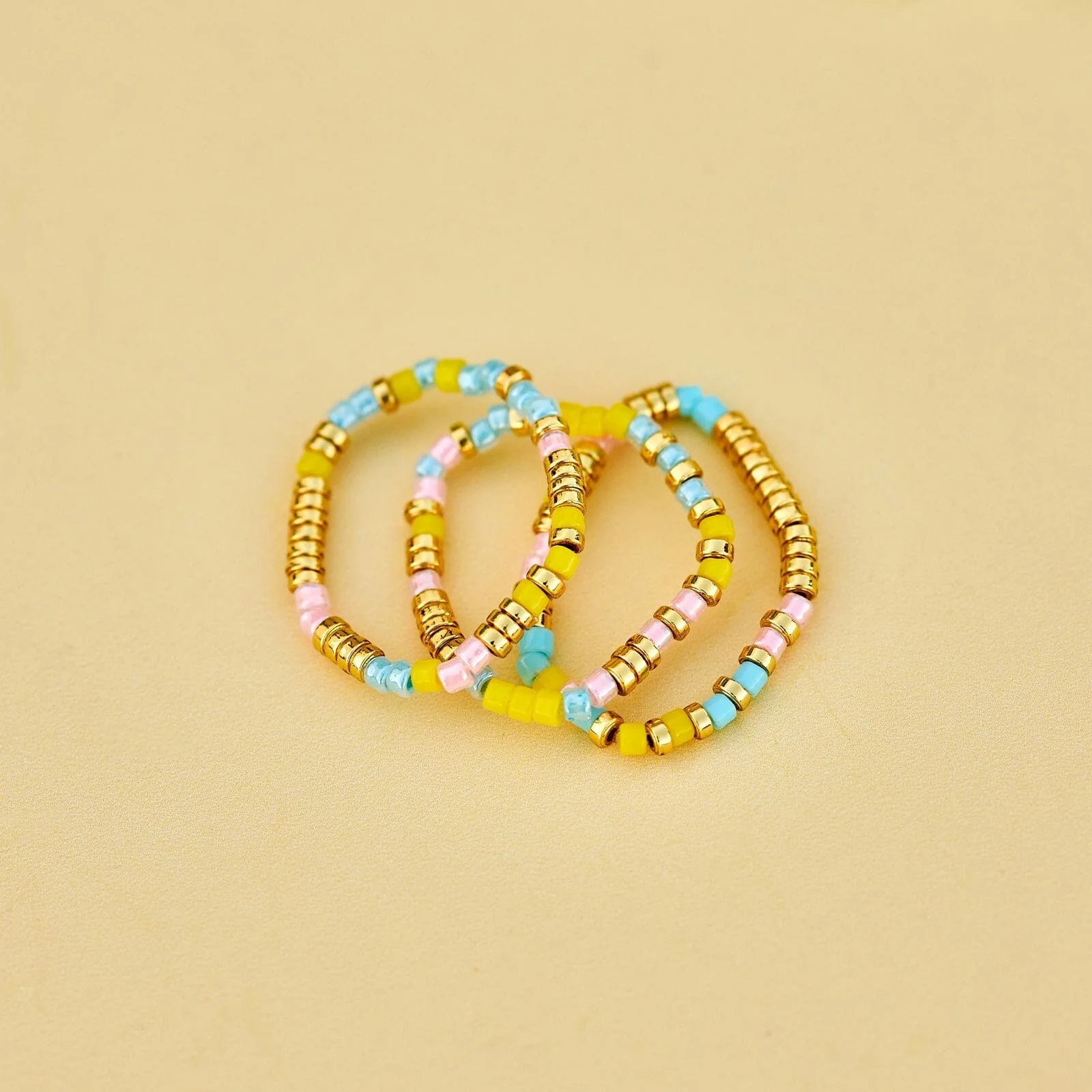 Sunset Beach Stretch Ring Set of 3 - Image 4