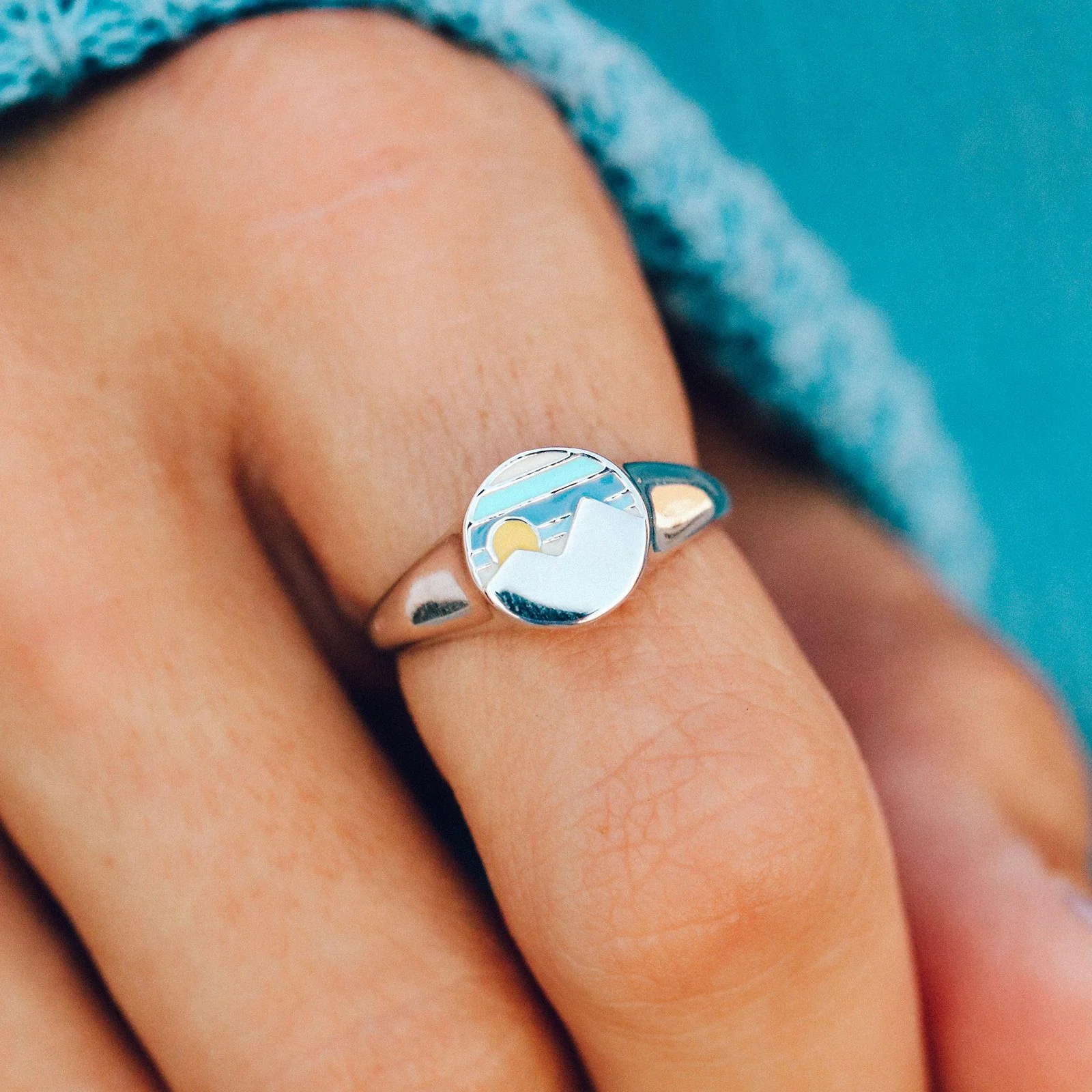 Twin Peaks Signet Ring - Image 2