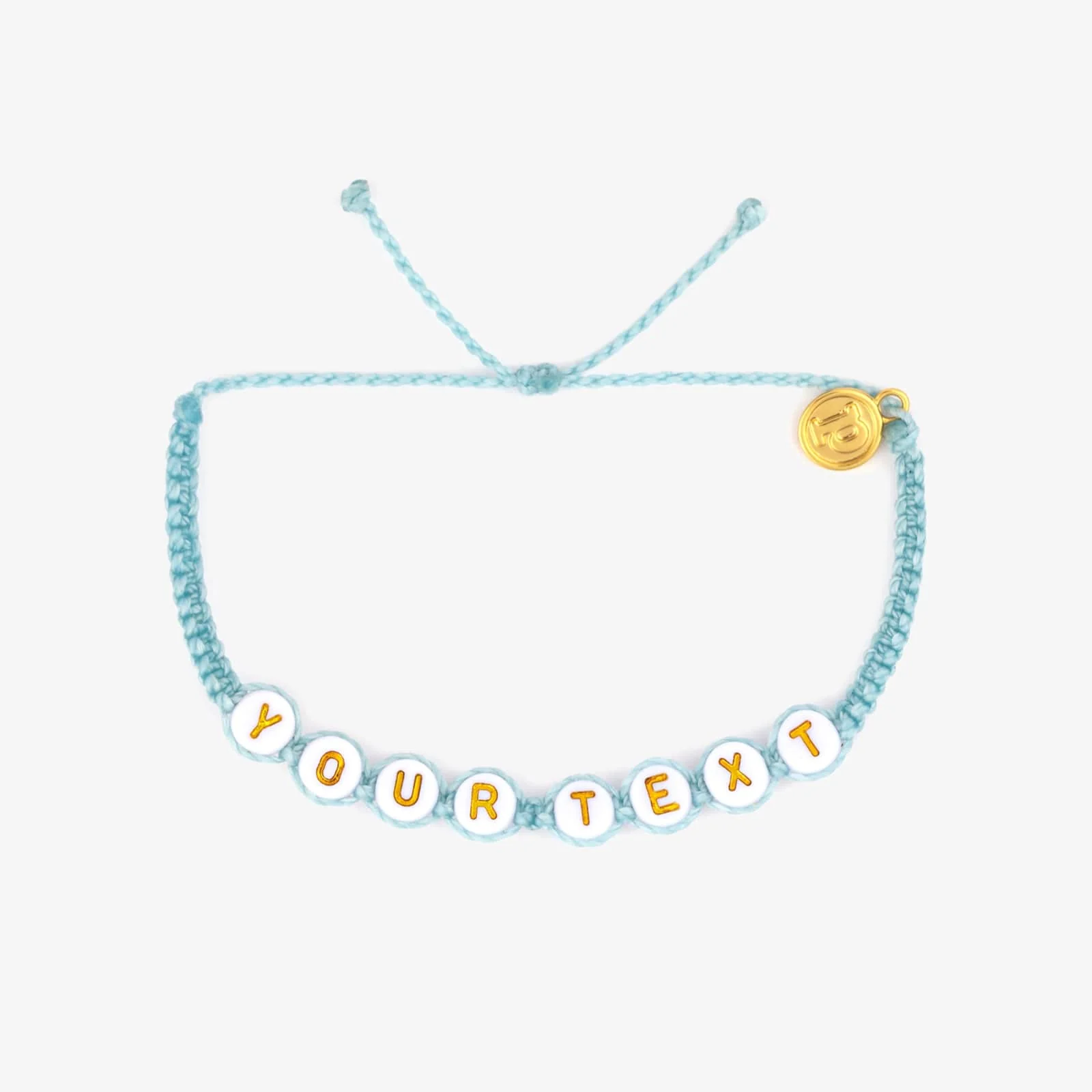 White Alphabet Bead Bracelet - Image 11