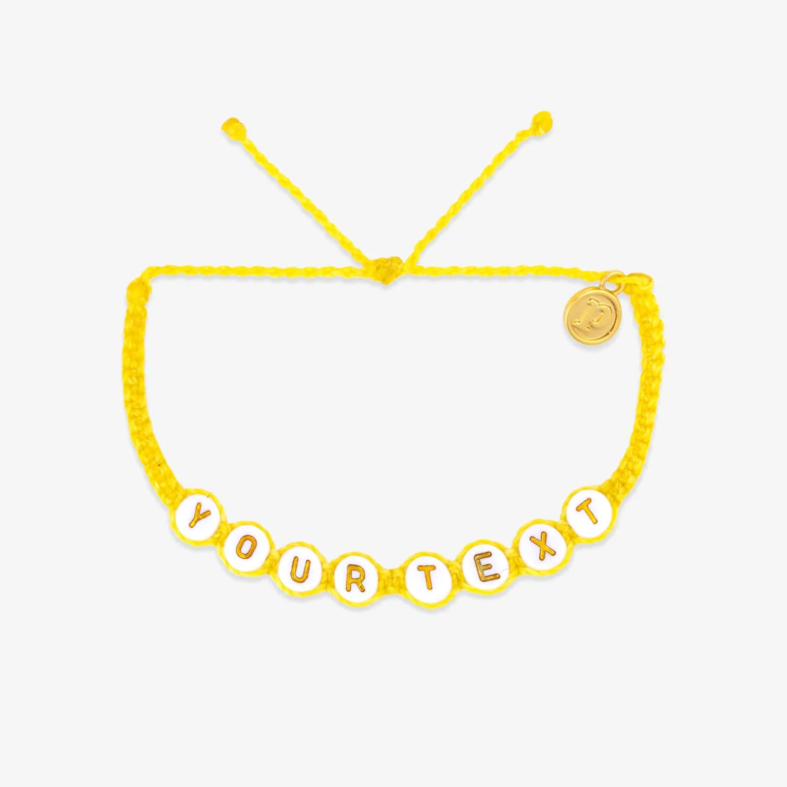 White Alphabet Bead Bracelet - Image 12
