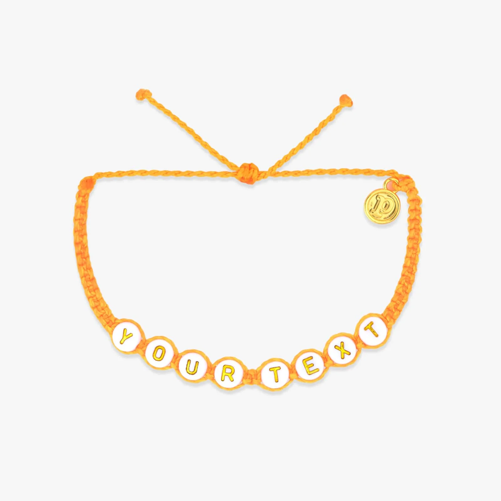 White Alphabet Bead Bracelet - Image 15